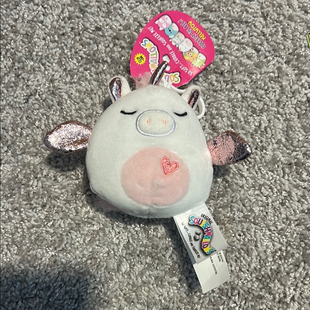 Raquel the Pegacorn 4” - Clip-on Squishmallow